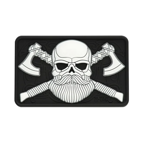 M-Tac Bearded Skull with Axes 3D PVC image 1