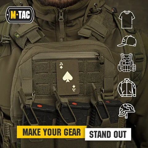 M-Tac patch Ace of Spades Laser Cut image 10