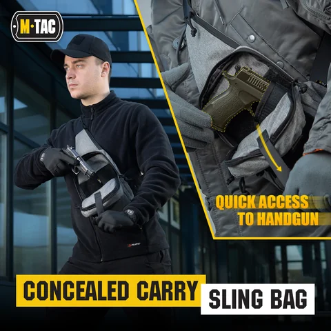 M-Tac Tactical Bag Shoulder Chest Pack with Sling & Loop Panel image 2