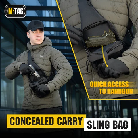 M-Tac Tactical Bag Shoulder Chest Pack with Sling & Loop Panel image 8