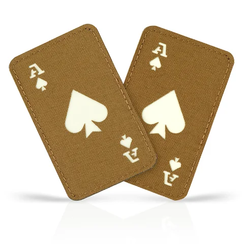 M-Tac patch Ace of Spades Laser Cut - (Set of 2) image 1