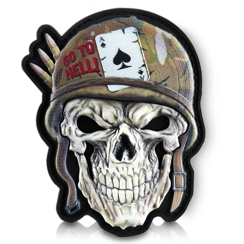 M-Tac Patch Skull in a Helmet PVC image 1