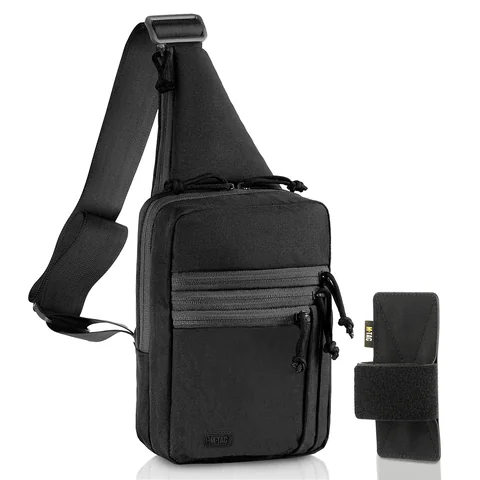 M-Tac LEFT-HANDED Tactical Sling Bag for Men with Holster image 1
