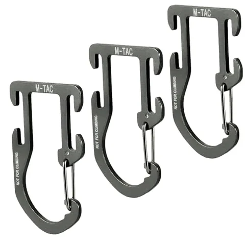 M-Tac Aluminum Carabiner for Backpack Molle (Set of 3) image 1