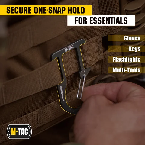 M-Tac Aluminum Carabiner for Backpack Molle (Set of 3) image 4
