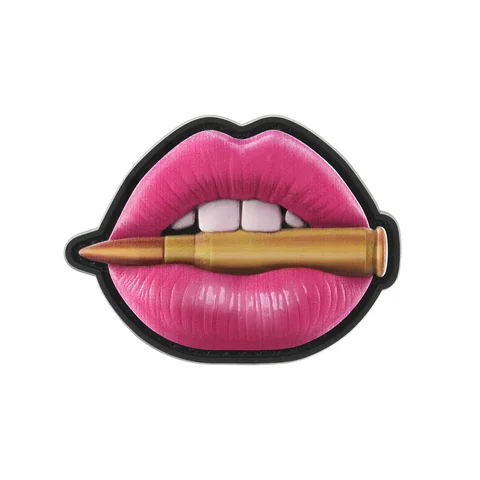 M-Tac Patch Pink Lips with Bullet PVC image 1