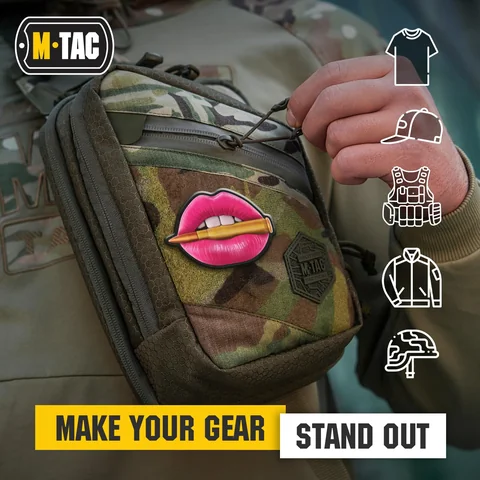 M-Tac Patch Pink Lips with Bullet PVC image 4