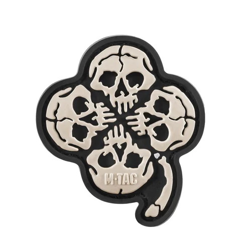 M-Tac Patch Clover with Skull 3D PVC image 1